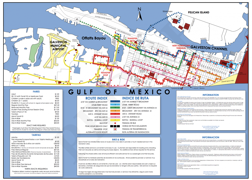 Transportation – Collegetown Galveston - Map Of Hotels In Galveston Texas