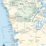 Travel Map Of The Olympic Peninsula And The Coast | Travel   Washington Oregon California Coast Map