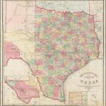 Traveller's Map Of The State Of Texas Compiled From The Records Of   Texas Survey Maps