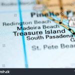 Treasure Island Florida Usa On Map Stock Photo (Edit Now) 1120492037   Treasure Island Florida Map
