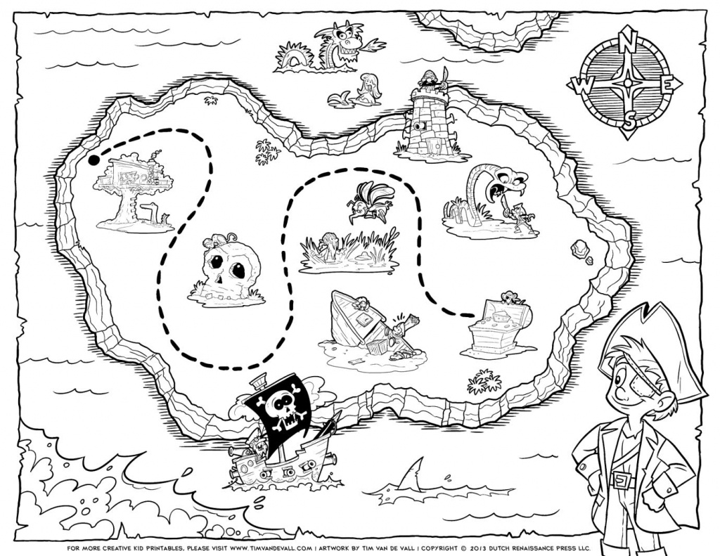 Treasure Map Coloring Pages Pirate Treasure Map Coloring Pages Free - Printable Treasure Map Coloring Page
