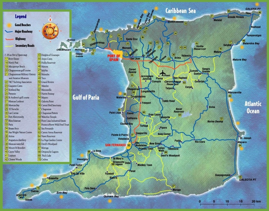 Trinidad And Tobago Maps | Maps Of Trinidad And Tobago - Printable Map Of Trinidad And Tobago