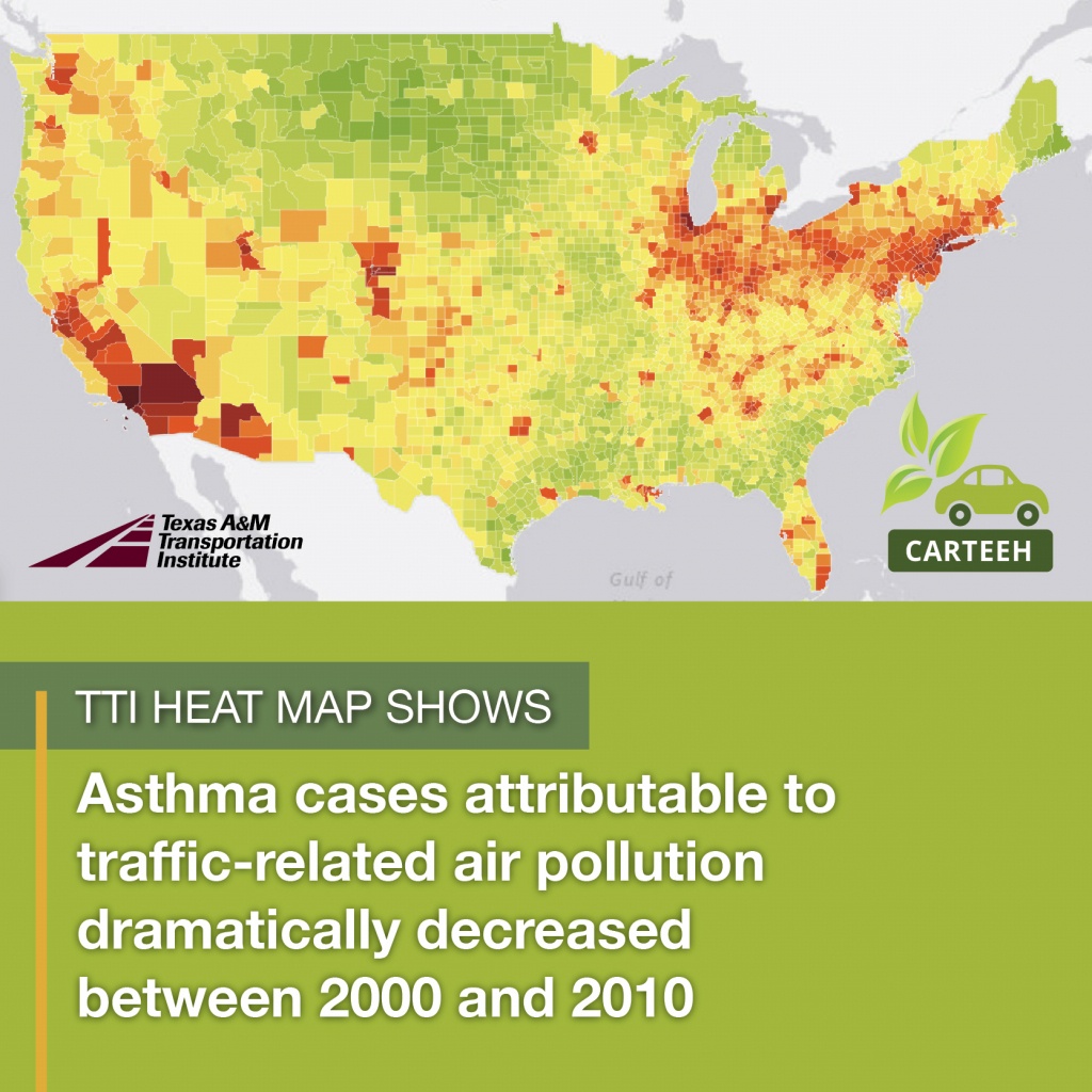 Tti Creates New Heat Map Showing Relationship Between Traffic - Texas Population Heat Map