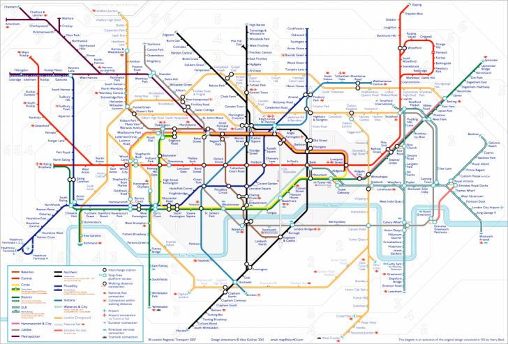 Printable Tube Map