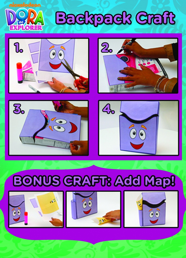 Turn A Cereal Box Into A Dora The Explorer Cute Storage Box For Kids - Dora The Explorer Map Printable