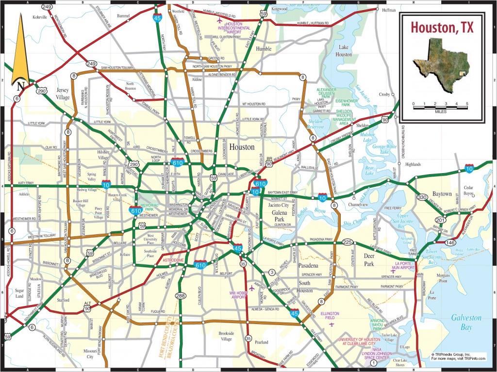 Tx Houston Free Downloads Maps Printable Texas Road Map In Printable - Road Map Of Houston Texas