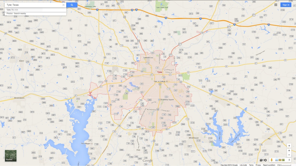 Tyler, Texas Map - Tyler Texas Location Map