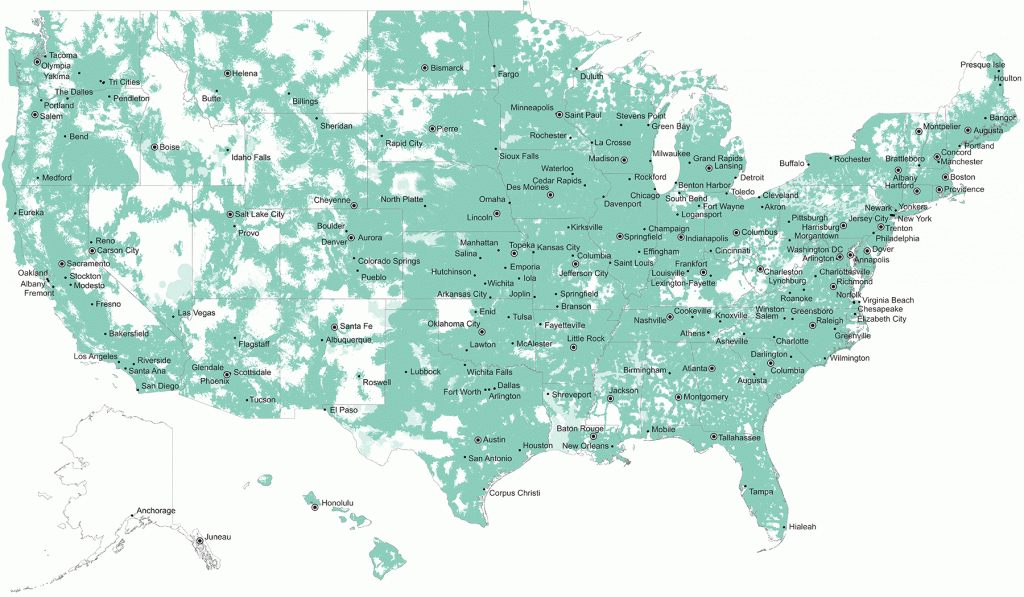 U.s. Cellular Voice And Data Maps | Wireless Coverage Maps | U.s. - Cell Coverage Map Texas