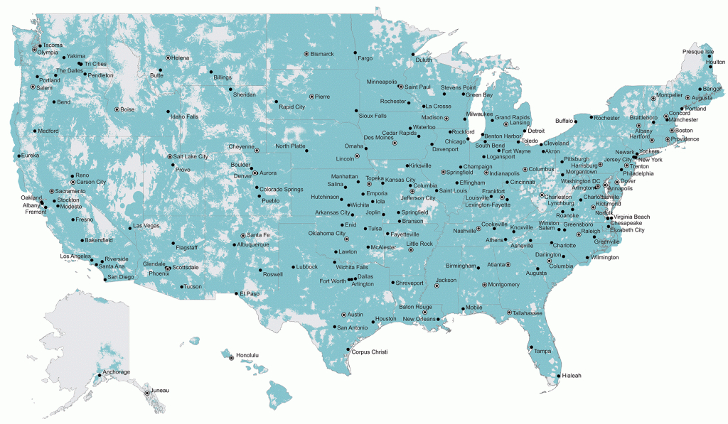 U.s. Cellular Voice And Data Maps | Wireless Coverage Maps | U.s. - Cell Coverage Map Texas