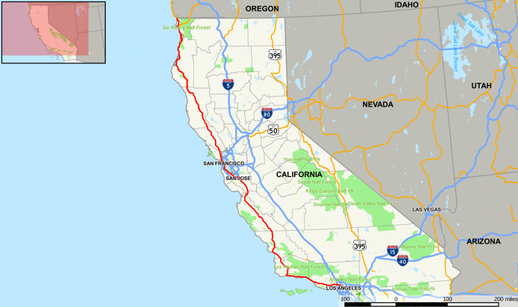 U.s. Route 101 (California) - Wikipedia, La Enciclopedia Libre - Highway 101 California Map