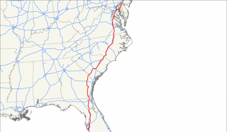 U.s. Route 301 - Wikipedia - Map Of I 95 From Nj To Florida - Printable ...