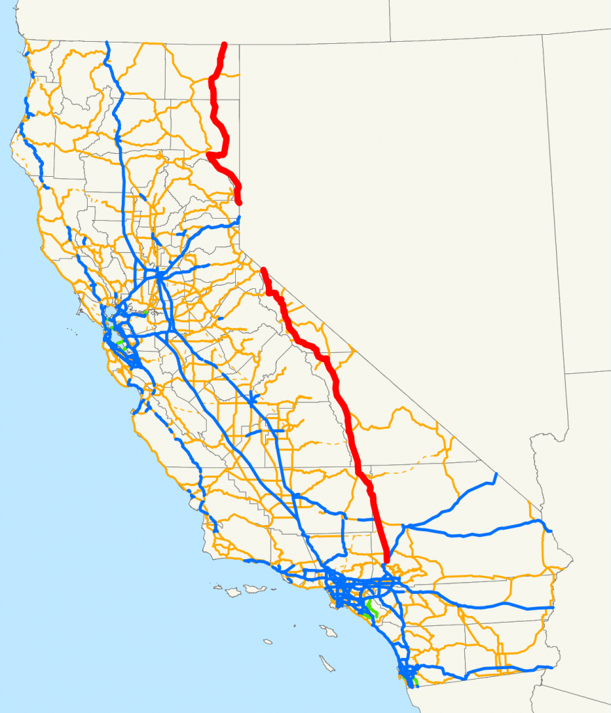 U.s. Route 395 In California - Wikipedia - Map Eastern Sierras California