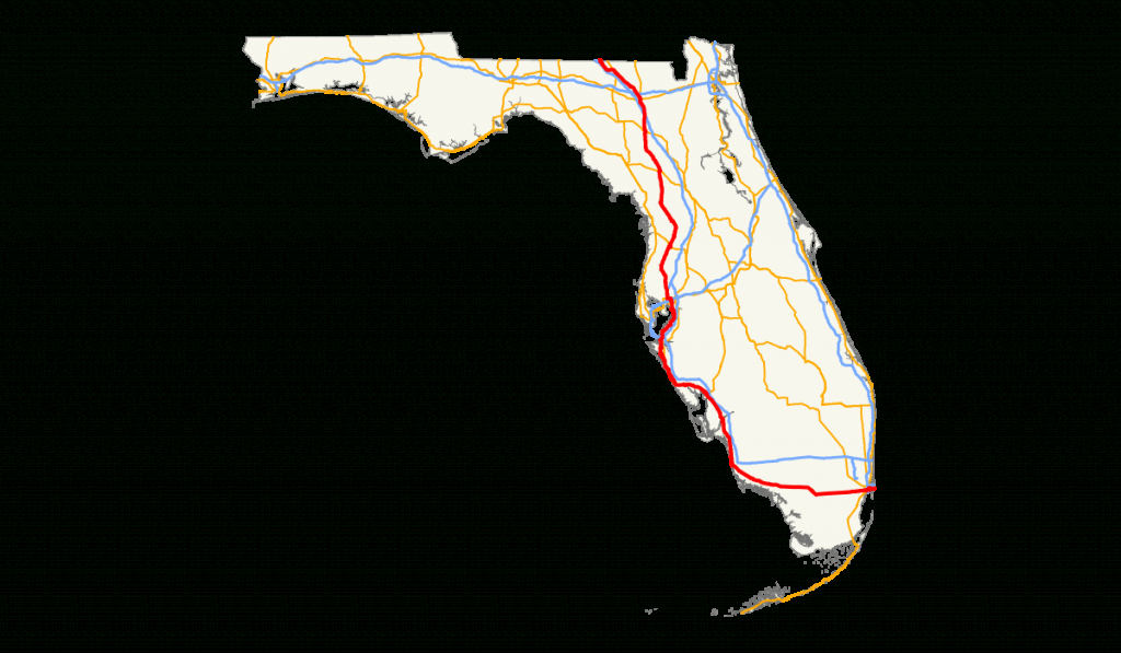 U.s. Route 41 In Florida - Wikipedia - Map Of Florida Naples Tampa