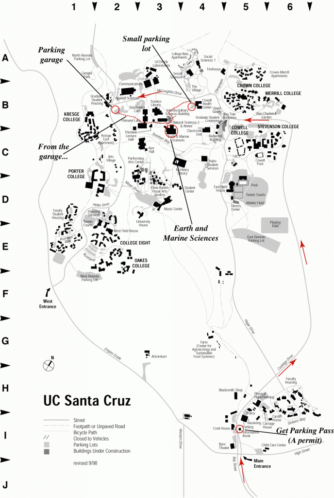 Uc Santa Cruz Campus Map | Dehazelmuis - University Of California Santa Cruz Campus Map