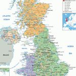 Uk Political Map Includes Outlines Of Cities, Towns And Counties In   Printable Map Of Uk Cities And Counties