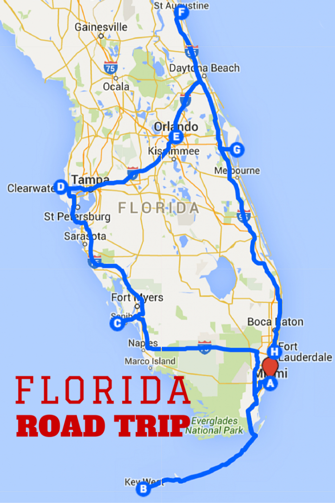 Uncover The Perfect Florida Road Trip | Voyages | Yol Gezileri - Florida Destinations Map