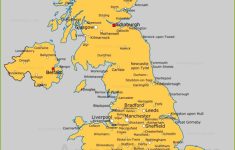United Kingdom Cities Map | Cities And Towns In Uk - Annamap - Printable Map Of England With Towns And Cities