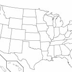 United States Black And White Outline Map Fresh Blank Usa View Of 13   Map Of United States Without State Names Printable