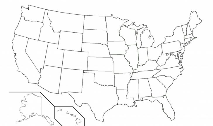 Printable Blank Map Of The United States