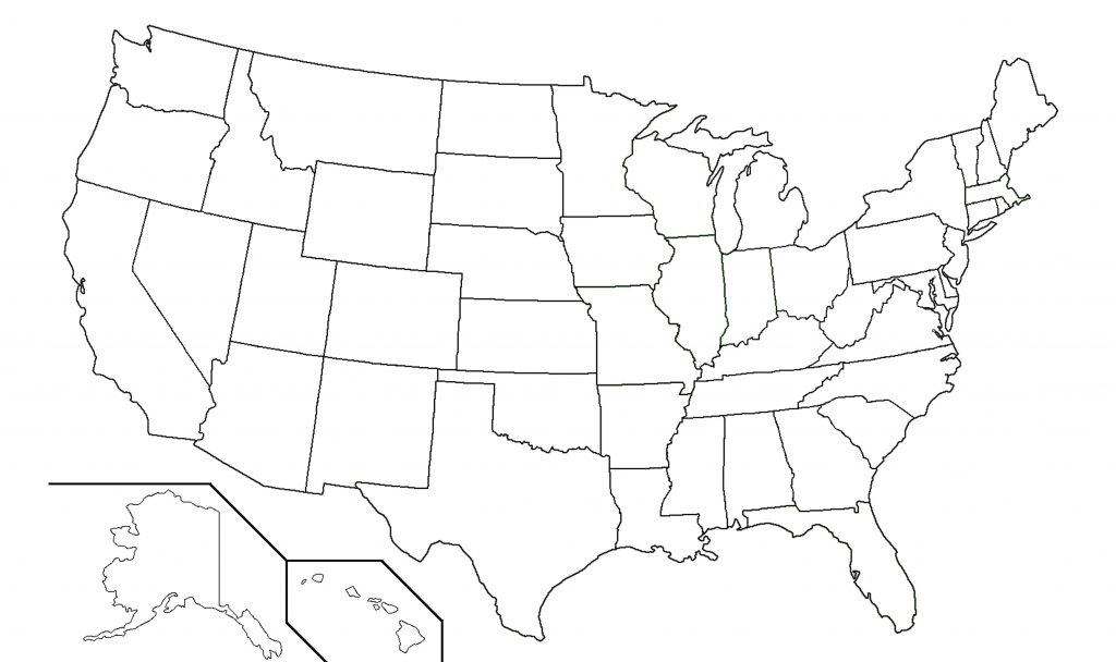 United States Black And White Outline Map Fresh Blank Usa View Of 13 - Printable Blank Map Of The United States