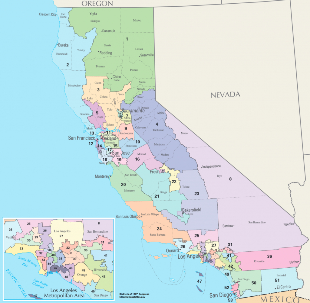 United States Congressional Delegations From California - Wikipedia - California 25Th District Map