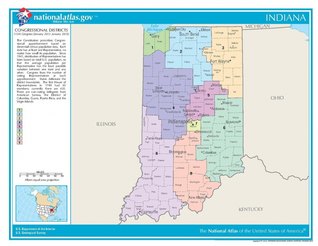 United States Congressional Delegations From Indiana - Wikipedia - Texas Us Senate District Map