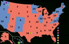 United States Electoral College - Wikipedia - Blank Electoral College Map 2016 Printable