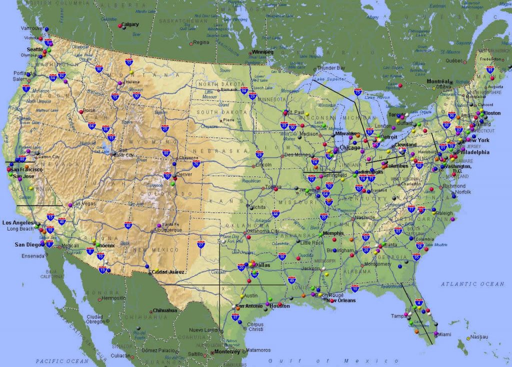 United States Highway Map - Maplewebandpc - Printable State Maps With