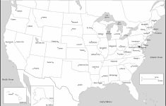 United States Labeled Map - Blank Printable Map Of 50 States And Capitals