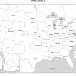 United States Labeled Map   Printable United States Map With Scale