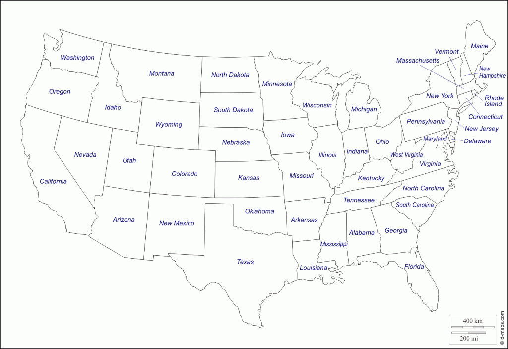 United States Of America Usa Free Map Blank Endear With State Best - Free Printable Usa Map With States