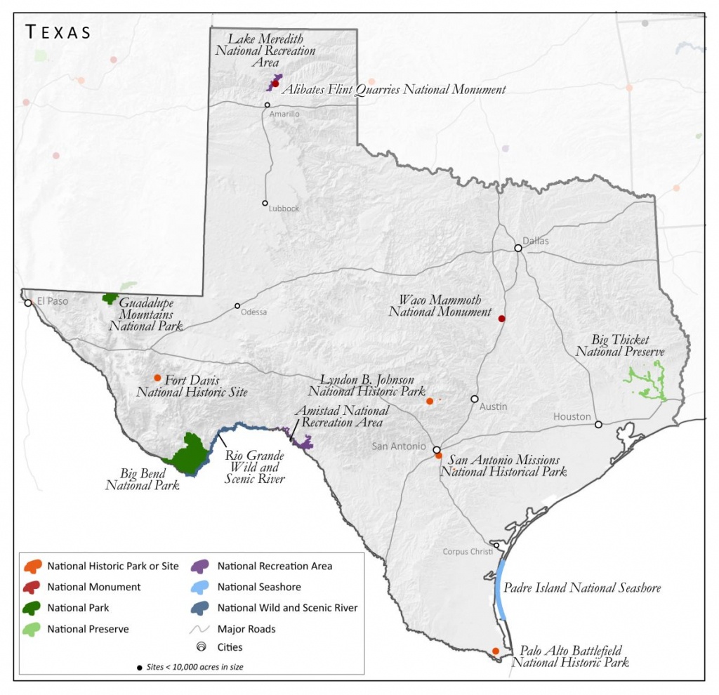 Units Of The National Parks System | South Writ Large - National Parks In Texas Map