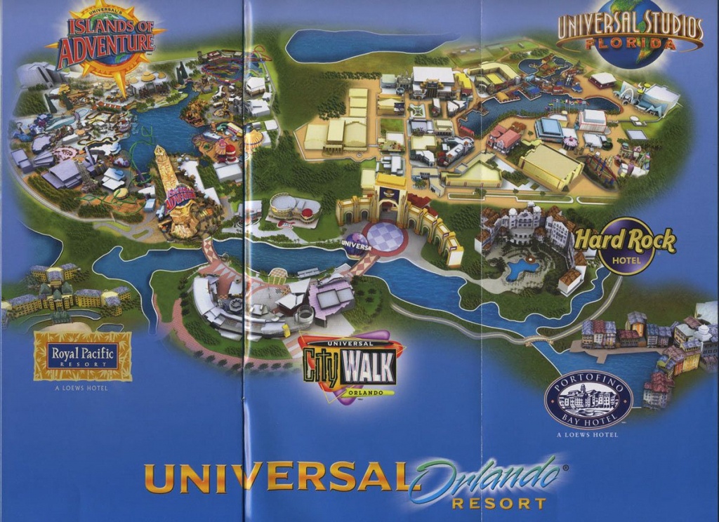 Universal Orlando Resort - 2008 Map | Theme Park Maps | Universal - Map Of Universal Florida Hotels