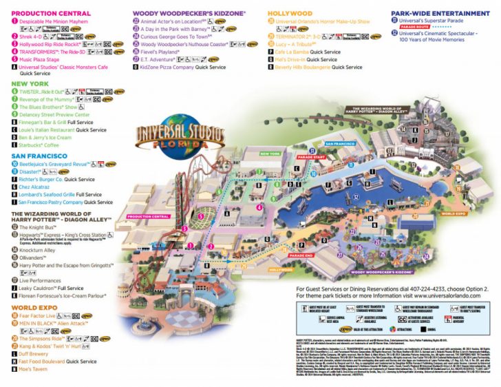 Universal Studios Florida Map