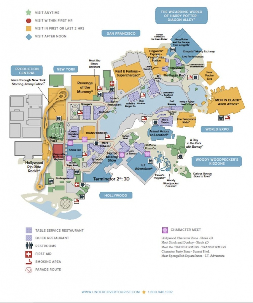 Universal Studios Floridatm General Map | Orlando 2018 (Wdw + Hp - Universal Studios Florida Hotel Map