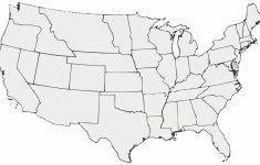 Unlabeled United States Map Us With Blank Simple Of New - Us Map Unlabeled Printable