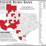 Updated Burn Ban Map For West Texas   Burn Ban Map Of Texas