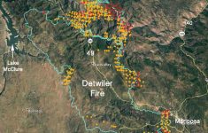 updated map of detwiler fire near mariposa ca wednesday afternoon california fires map today Updated Map Of Detwiler Fire Near Mariposa, Ca - Wednesday Afternoon - California Fires Map Today