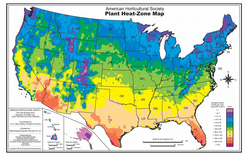 Growing Zones Map