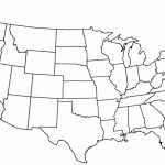 Us Map Outline Png (+)   Free Download | Fourjay   Map Of The Us States Printable