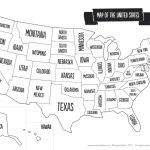 Us Map The South Printable Usa Map Print New Printable Blank Us   Blank Us State Map Printable