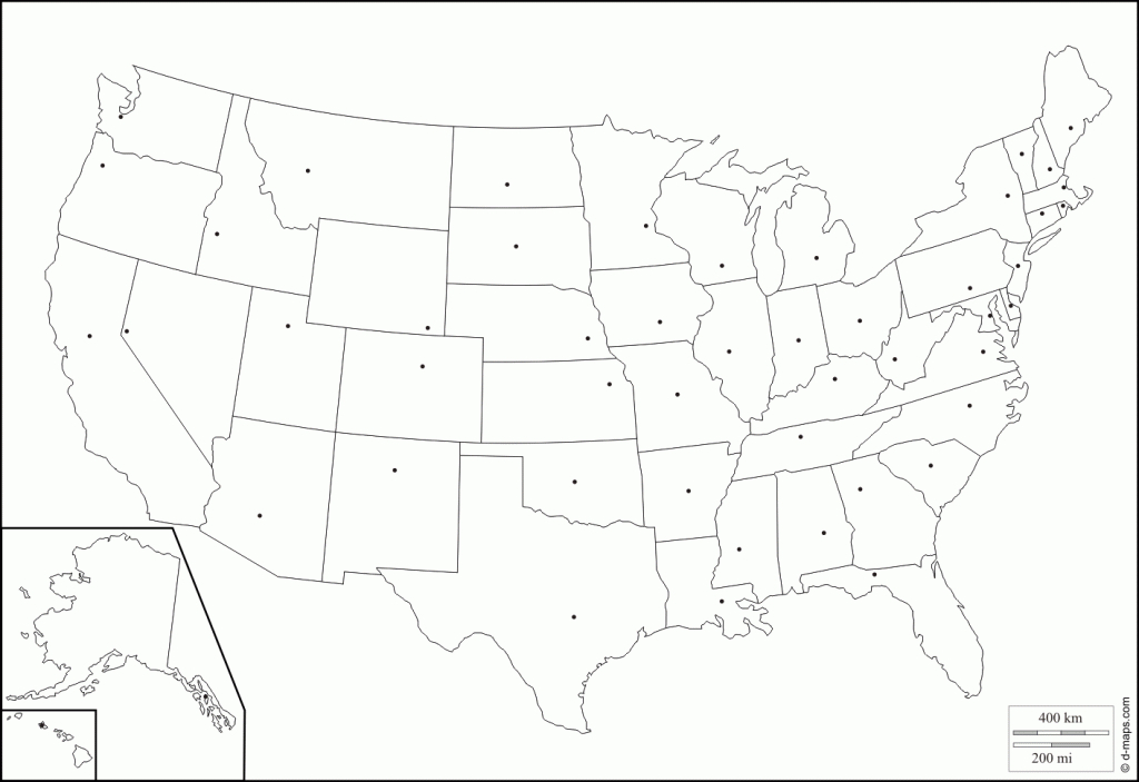 Us Northeast Region Blank Map State Capitals New Label Northeastern