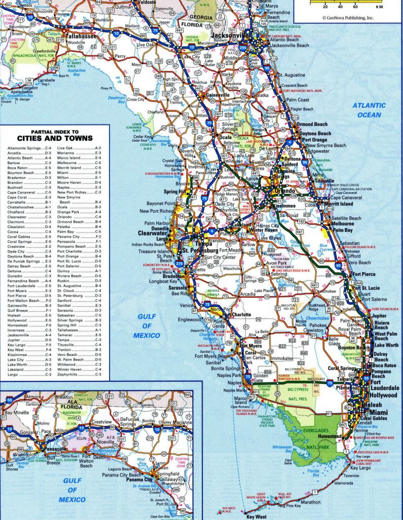 Us West Coast Counties Map Florida Road Map Beautiful Florida - Florida Road Map 2018