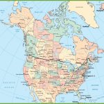 Usa And Canada Map   Large Printable Map Of Canada