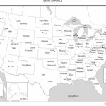 Usa Map And State Capitals. I'm Sure I'll Need This In A Few Years   Blank Us Map With Capitals Printable