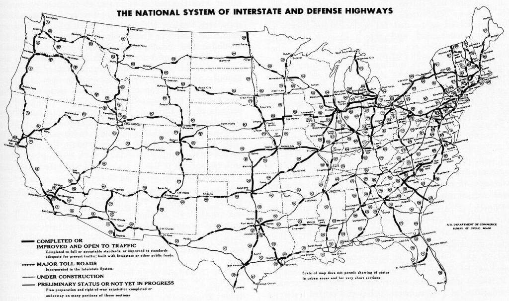 Usa Map Interstate Highways | Sitedesignco - Printable Us Map With Interstate Highways