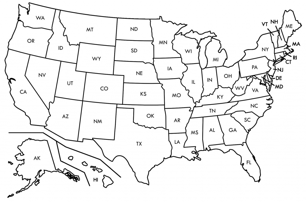 Usa Map Printable - Capitalsource - Blank Us State Map Printable