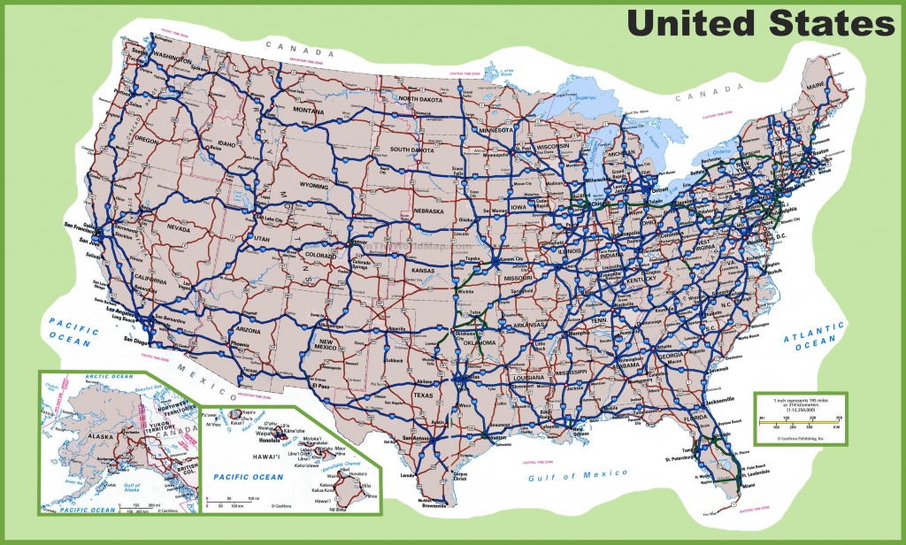 Usa Road Map - Printable Road Map Of Western Us