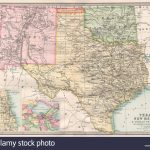 Usa South:texas Nouveau Mexique Territoire Indien & 'public Land   Texas Public Land Map