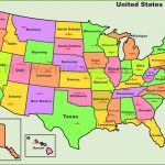 Usa States And Capitals Map   Printable Us Map With Capitals